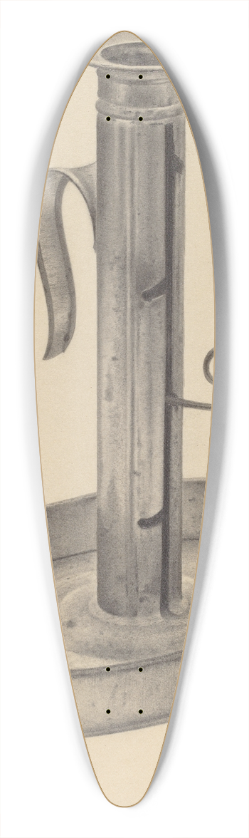 Amelia Tuccio - Candlestick 39.3 inch art pintail longboard deck