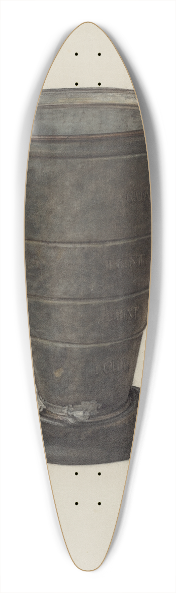 Amelia Tuccio - Graduated Measure 39.3 inch art pintail longboard deck