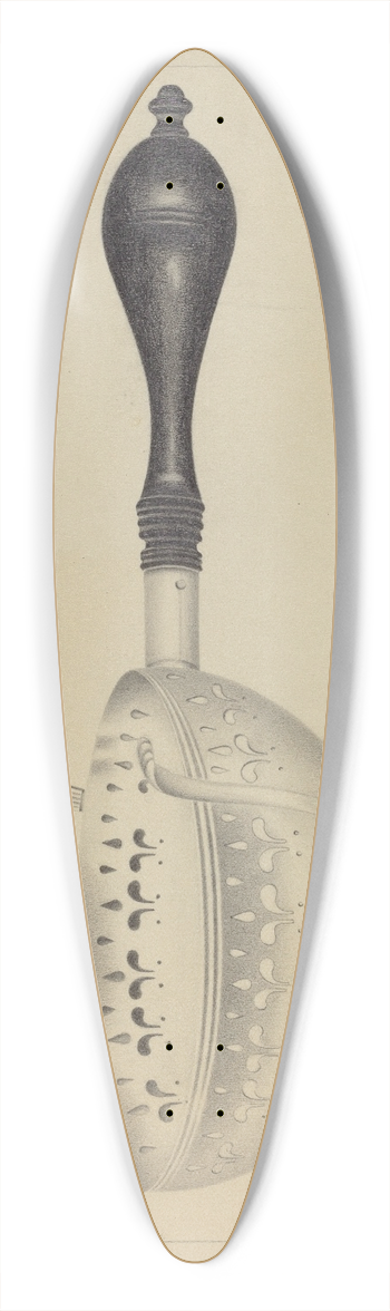 Amelia Tuccio - Silver Brazier 39.3 inch art pintail longboard deck