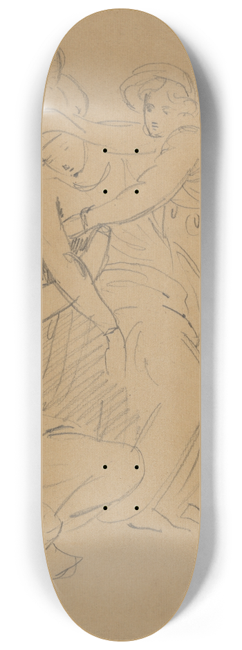 Benjamin Robert Haydon - Study of a Dramatic Scene 8.25 inch art skate deck