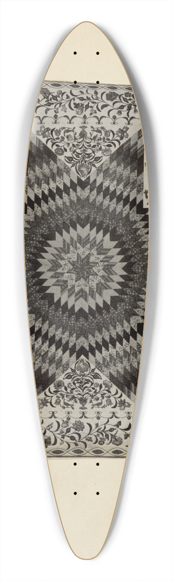 American 20th Century - Patchwork and Applique Quilt 39.3 inch art pintail longboard deck