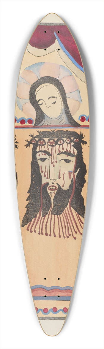 American 20th Century - Plate 20 (Variant)  Saint Veronica  From Portfolio Spanish Colonial Designs of New Mexico 39.3 inch art pintail longboard deck