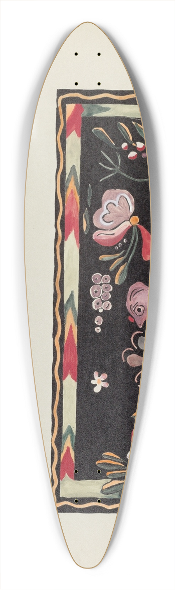 American 20th Century - Plate 44  Painted Chest Design  From Portfolio Spanish Colonial Designs of New Mexico 39.3 inch art pintail longboard deck