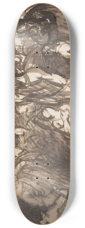 Benjamin Robert Haydon - Study of Christ Raising Lazarus 8.25 inch art skate deck
