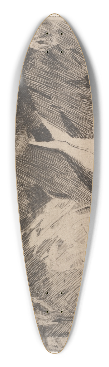 Anders Zorn - Antonin Proust 39.3 inch art pintail longboard deck