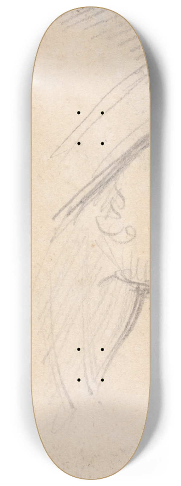 Benjamin Robert Haydon - Study of Male Heads 8.25 inch art skate deck