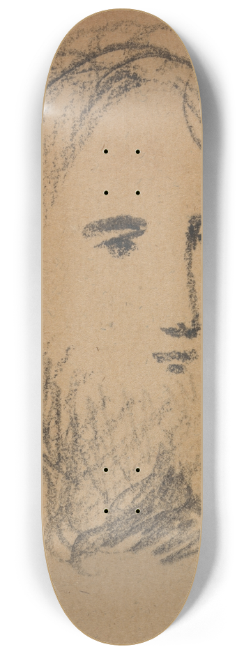 Benjamin Robert Haydon - Study of the Face of Jesus 8.25 inch art skate deck