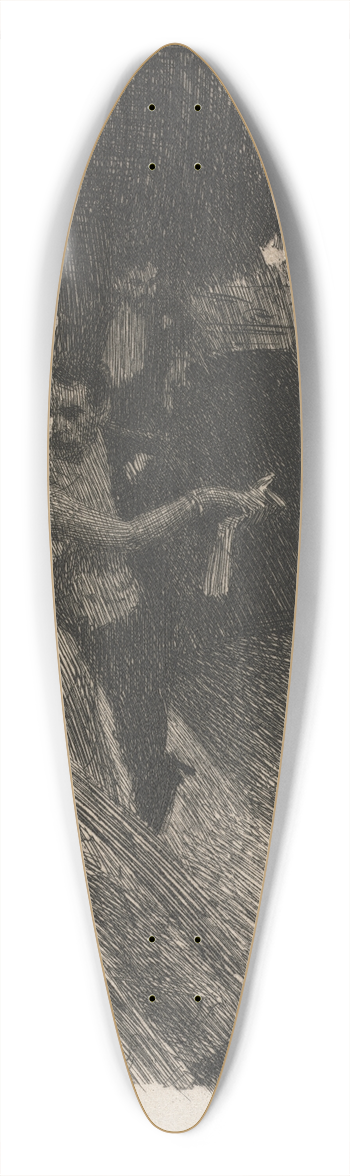 Anders Zorn - The Waltz 39.3 inch art pintail longboard deck