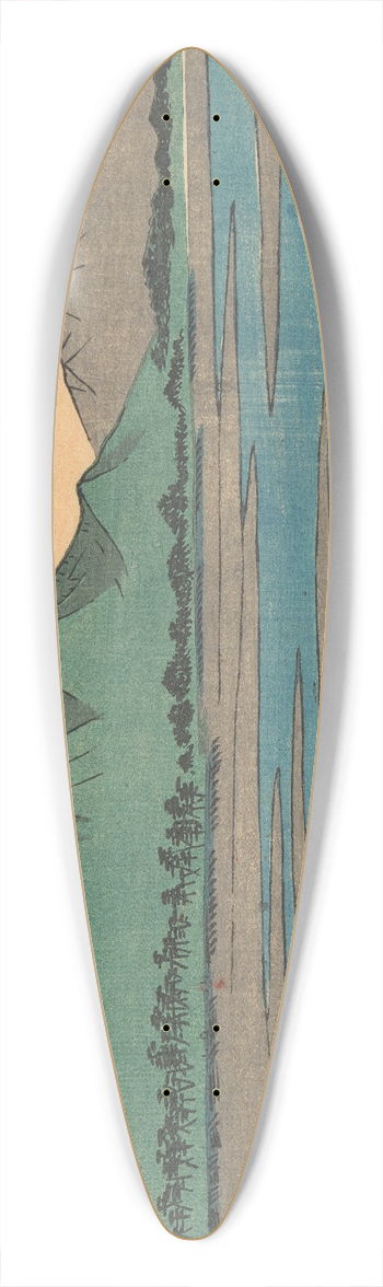 And Hiroshige - Odawara 39.3 inch art pintail longboard deck
