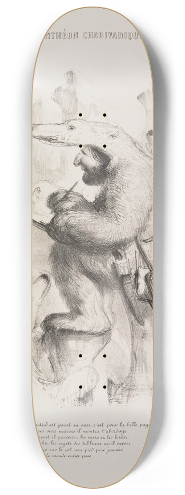 Benjamin Roubaud - Caricatur 8.25 inch art skate deck