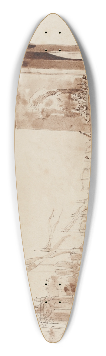 Andr-Charles Mare - Projet de dcoration pour les ftes de la victoire le 14 juillet 1919 39.3 inch art pintail longboard deck