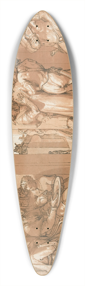 Andrea Andreani - Pilate Washing HisHands 39.3 inch art pintail longboard deck