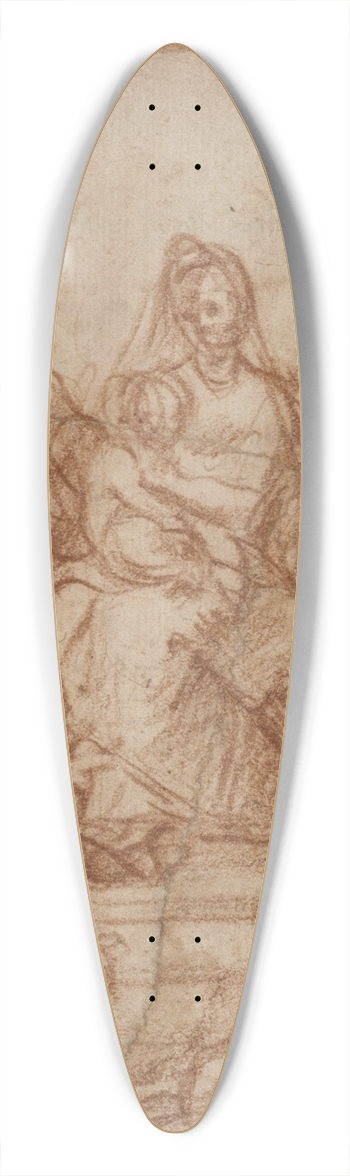 Andrea del Sarto - Enthroned Madonna with Child and eight saints 39.3 inch art pintail longboard deck