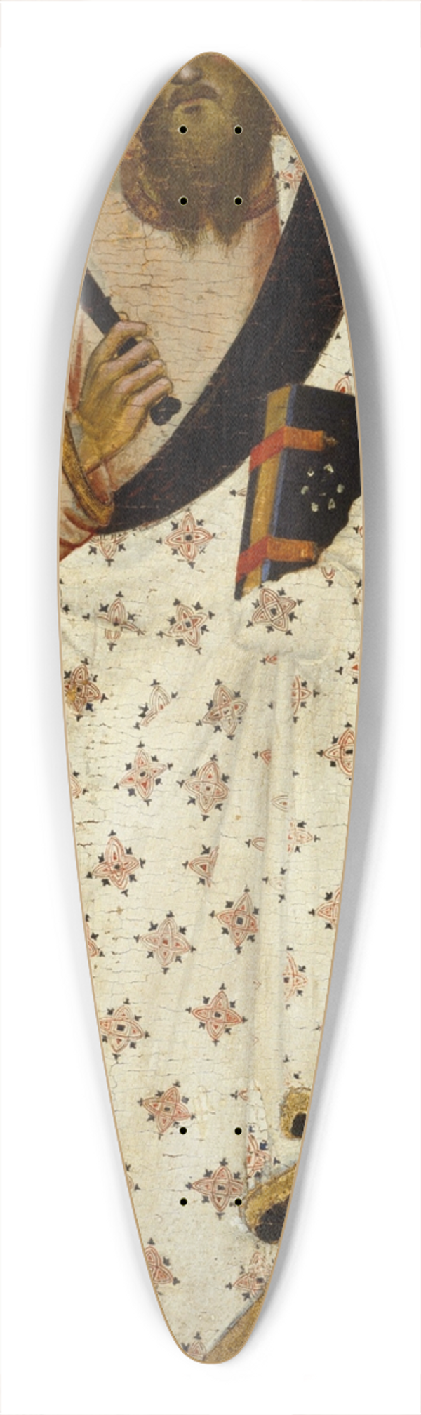 Andrea di Bonaiuto - Saint Bartholomew 39.3 inch art pintail longboard deck