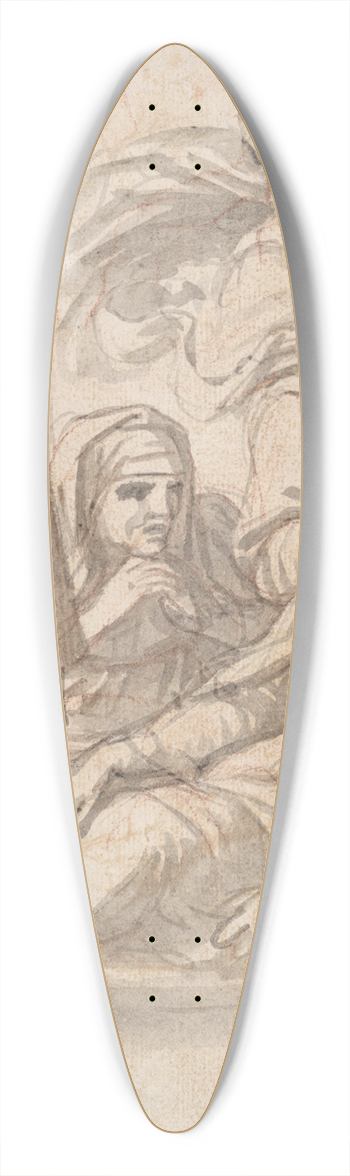 Andrea Mantegna - The Entombment ofChrist 39.3 inch art pintail longboard deck
