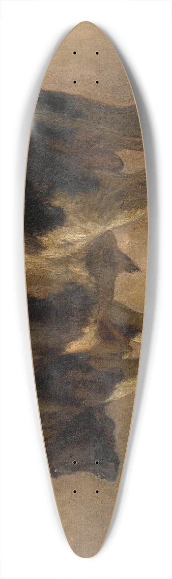 Andre Plumot - Bull 39.3 inch art pintail longboard deck