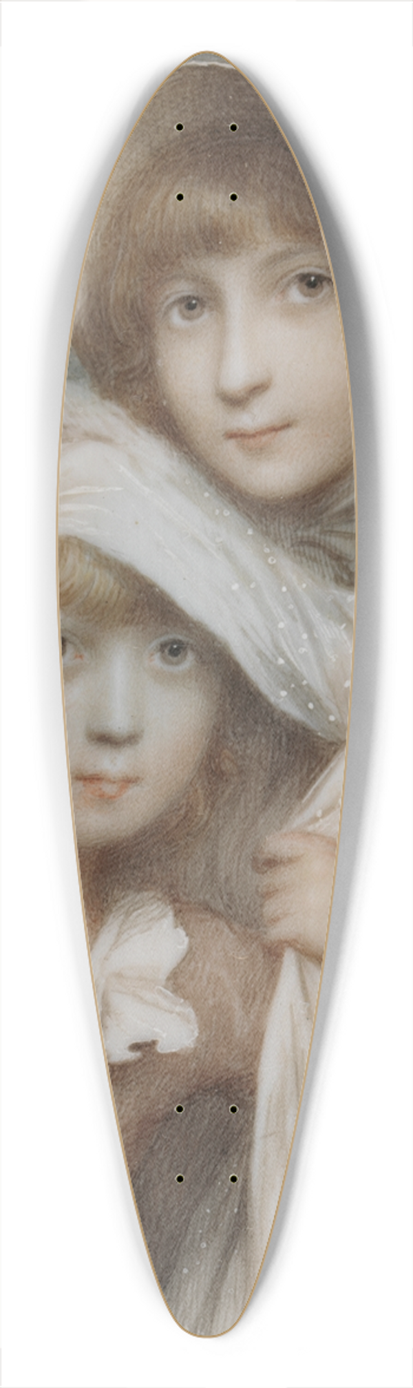 Andrew Plimer - Mary and Nathaniel Jefferys 39.3 inch art pintail longboard deck