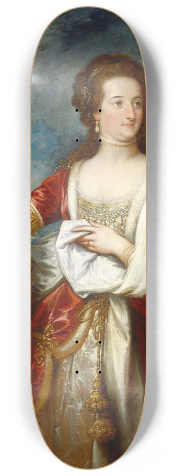 Benjamin West - Elizabeth,Countess of Effingham 8.25 inch art skate deck