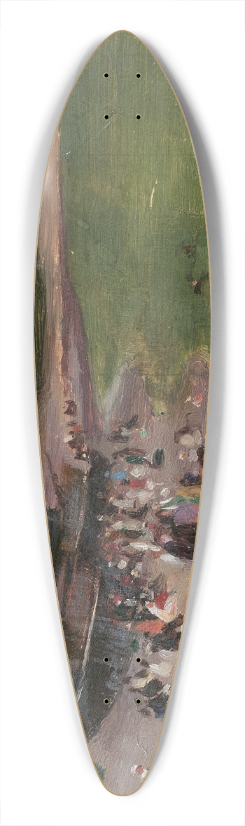 Andr Victor douard Devambez - Vue anime de la plage dYport 39.3 inch art pintail longboard deck