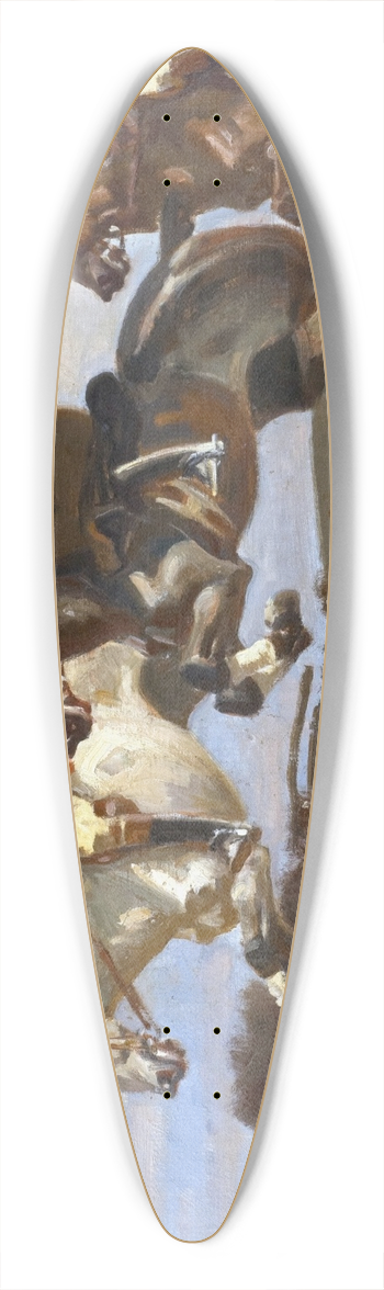Angelo Jank - ber die Hrden 39.3 inch art pintail longboard deck