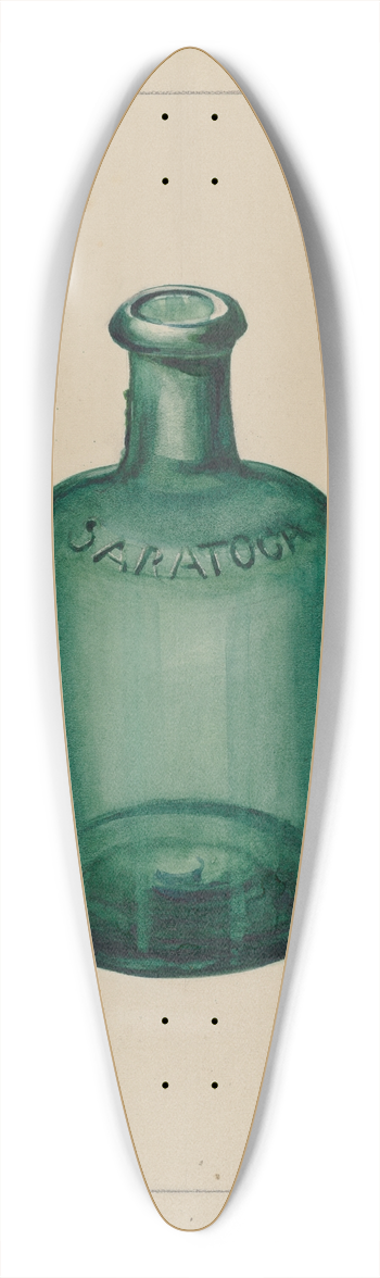 Anna Aloisi - Glass Bottle 39.3 inch art pintail longboard deck