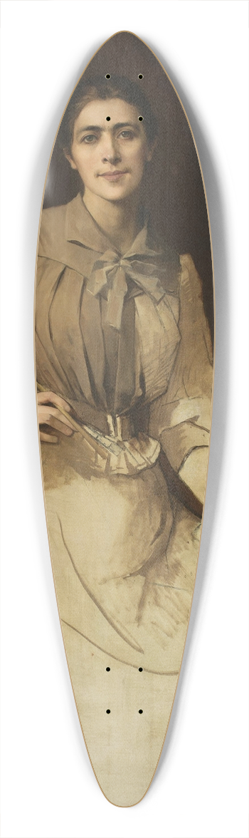 Anna Biliska-Bohdanowicz - Self-portrait 39.3 inch art pintail longboard deck