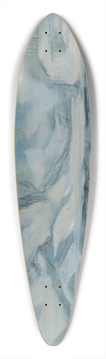 Anna Boberg - Boat with Net. Study from Lofoten 39.3 inch art pintail longboard deck