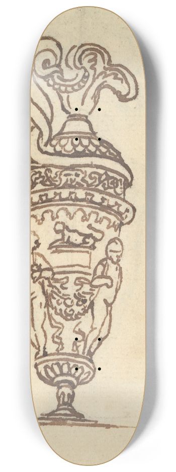 Benjamin West - Study of a Vase 8.25 inch art skate deck