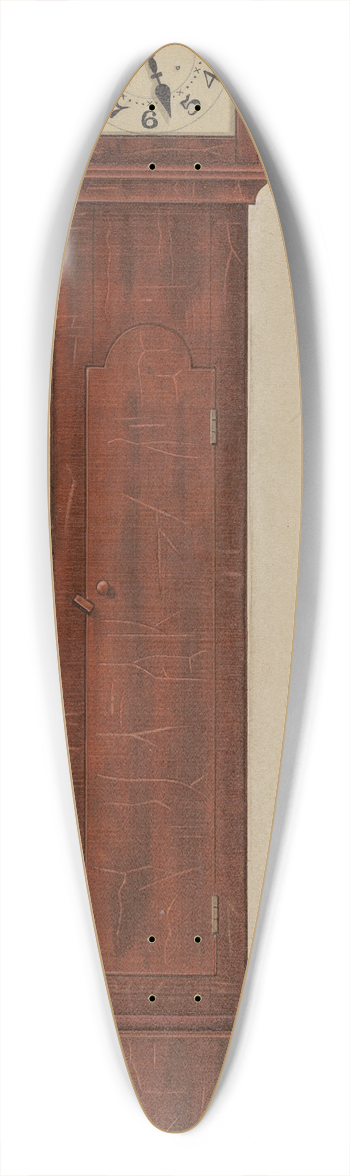 Anne Ger - Shaker Clock 39.3 inch art pintail longboard deck