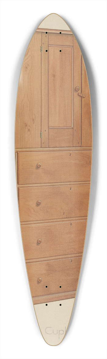Anne Ger - Shaker Sill Cupboard 39.3 inch art pintail longboard deck
