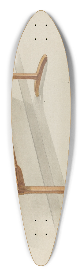 Anne Ger - Shaker Trestle Dining Table 39.3 inch art pintail longboard deck