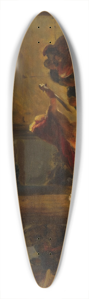 Anne Louis Girodet-Trioson - The Death of Pyrrhus 39.3 inch art pintail longboard deck