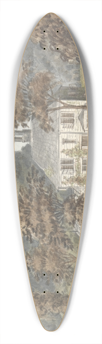Anne Rushout - Grove Cottage, Wanstead 39.3 inch art pintail longboard deck