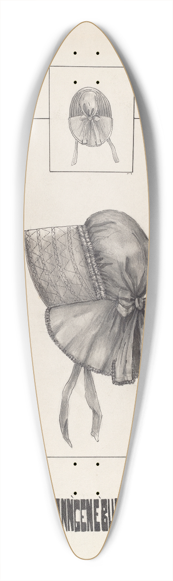 Ann Gene Buckley - Bonnet 39.3 inch art pintail longboard deck