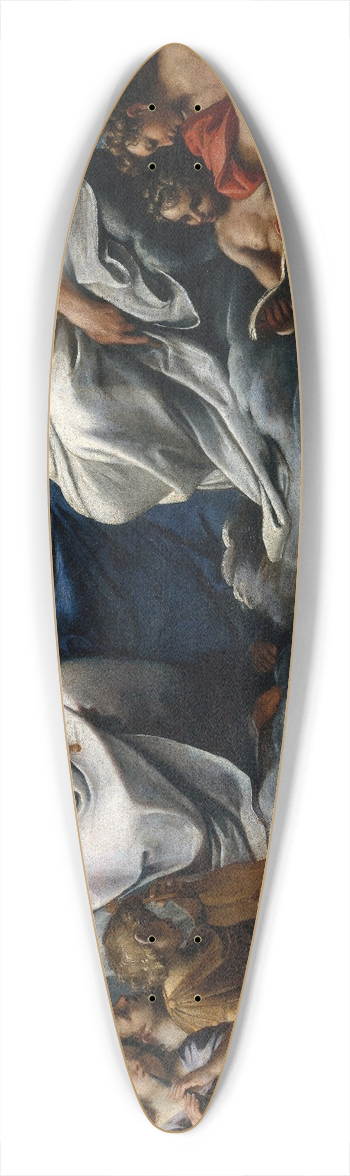 Annibale Carracci - The Coronation of the Virgin 39.3 inch art pintail longboard deck