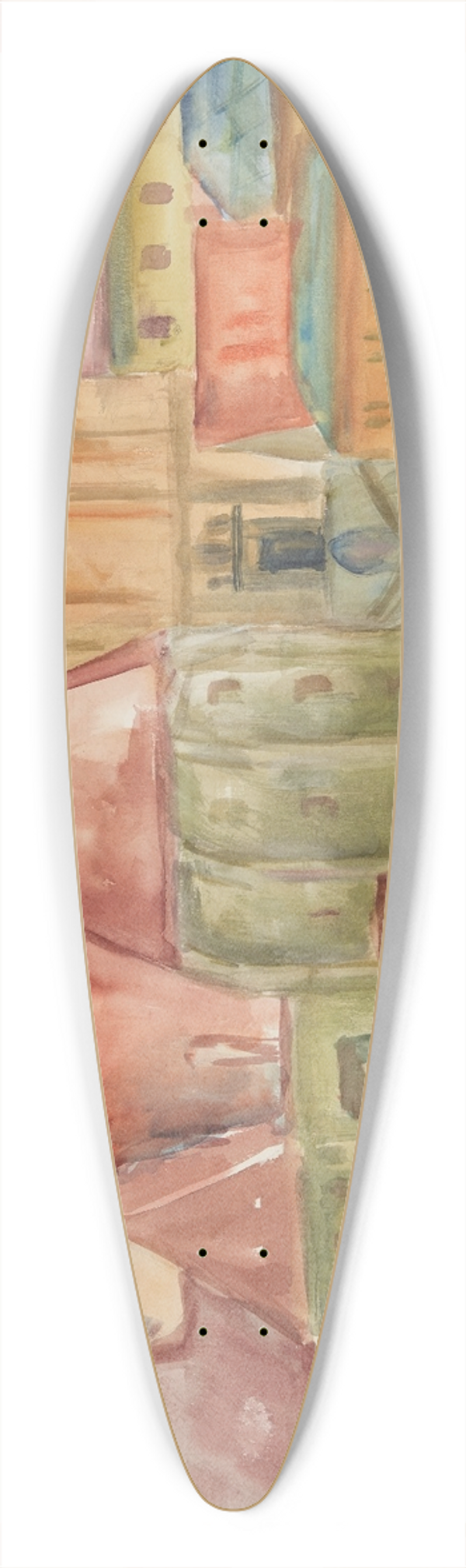 Anny Dollschein - Steyr 39.3 inch art pintail longboard deck
