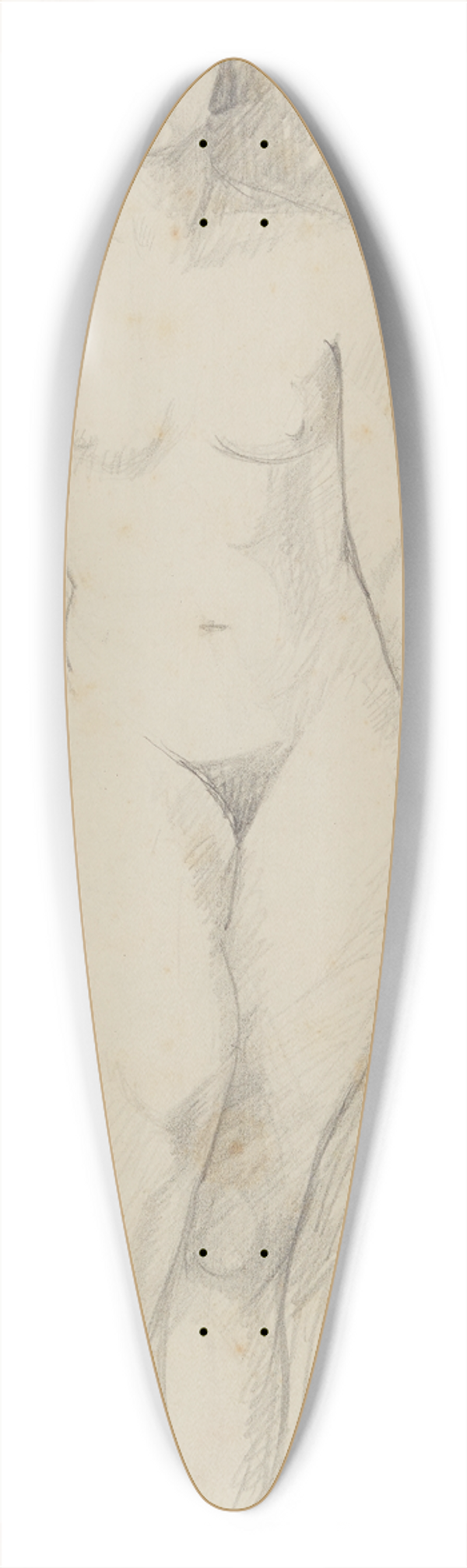 Anny Dollschein - Weiblicher Akt 39.3 inch art pintail longboard deck