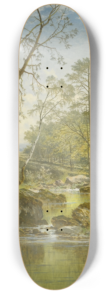 Benjamin Williams Leader - A Sunny Stream  Beardon, Dartmoor 8.25 inch art skate deck