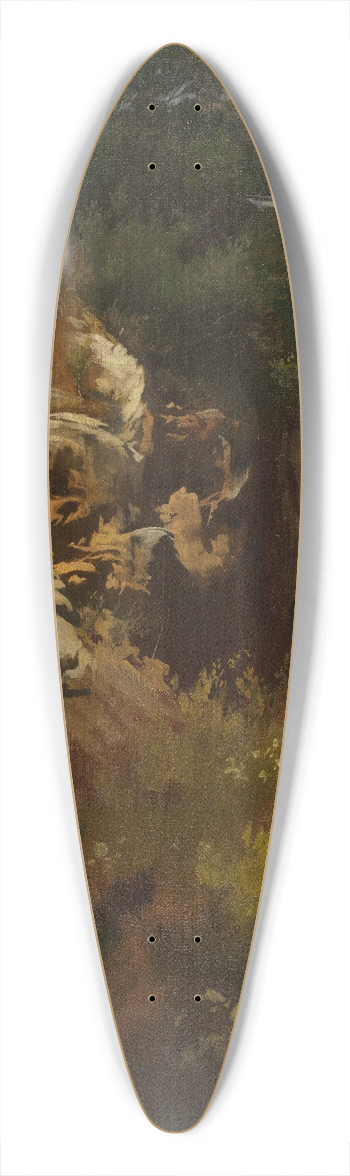 Anselm Feuerbach - Landschaft, Felsgestein 39.3 inch art pintail longboard deck