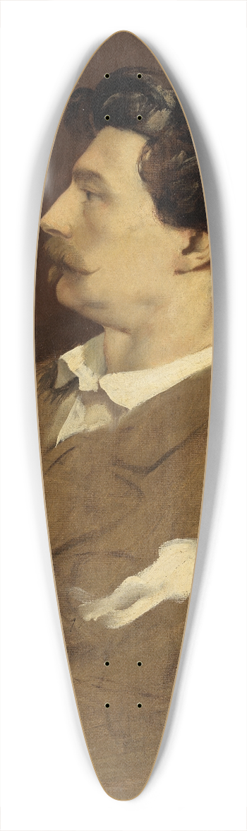 Anselm Feuerbach - Selbstbildnis 39.3 inch art pintail longboard deck