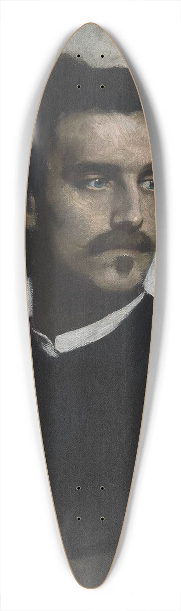 Anselm Feuerbach - Self-portrait 39.3 inch art pintail longboard deck