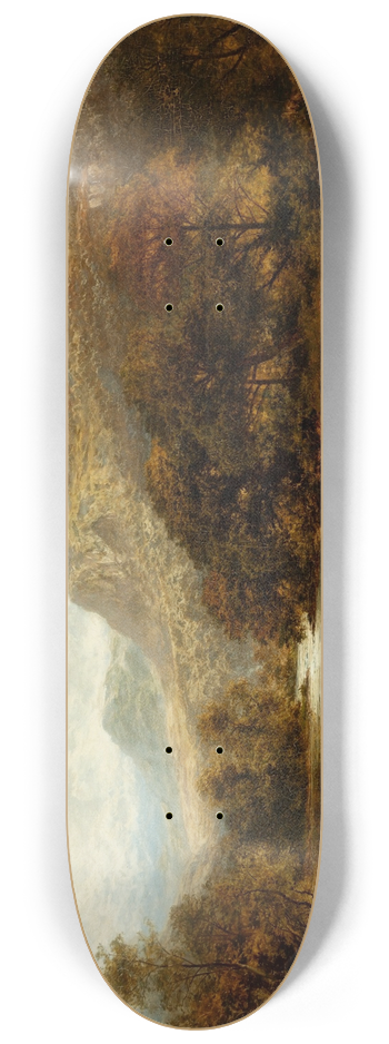 Benjamin Williams Leader - A Welsh valley, near Betws-y-Coed 8.25 inch art skate deck