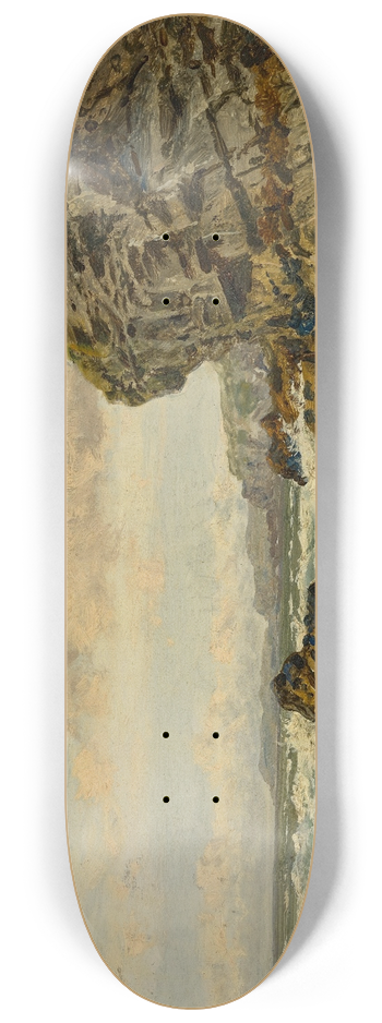 Benjamin Williams Leader - Cornish Cliffs, Newquay 8.25 inch art skate deck