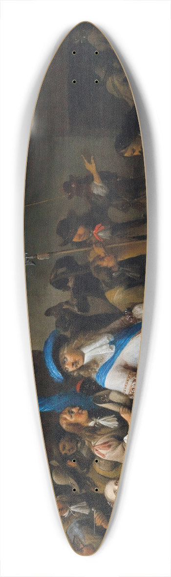 Anthonie Palamedesz. - A Guardroom Interior 39.3 inch art pintail longboard deck