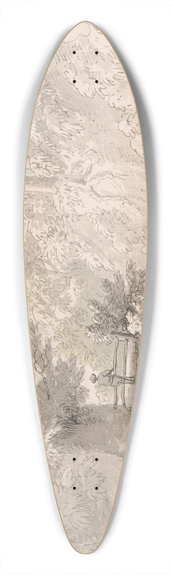 Anthony Devis - Driving sheep to market 39.3 inch art pintail longboard deck