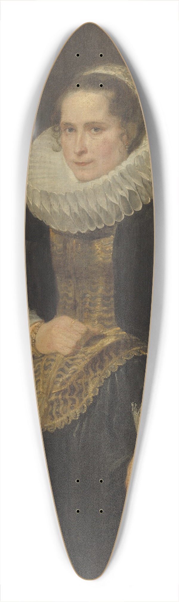 Anthony van Dyck - Portrait of a Flemish Lady 39.3 inch art pintail longboard deck