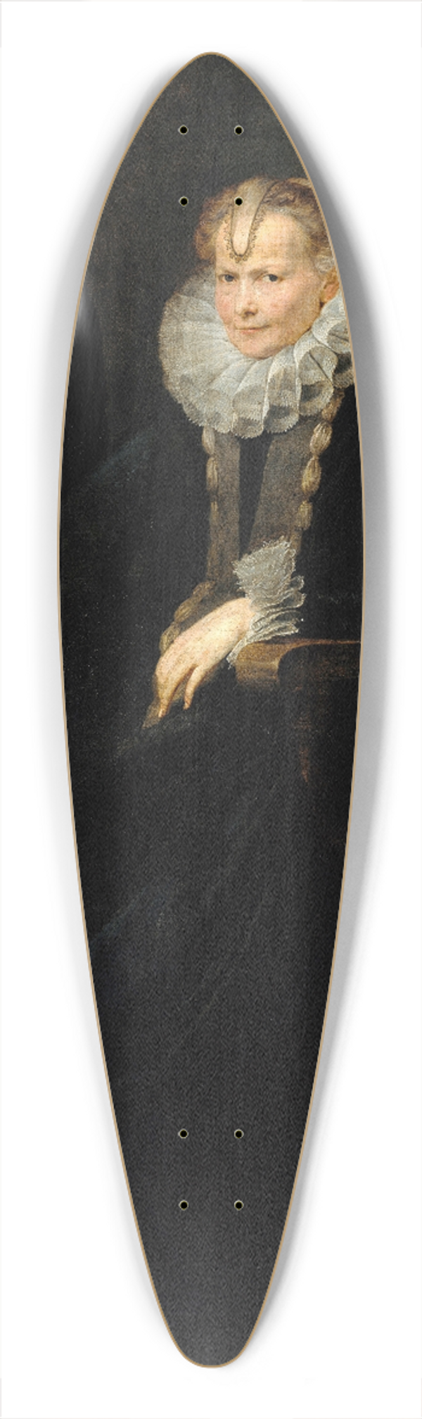 Anthony van Dyck - Portrait of a Genovese Lady 39.3 inch art pintail longboard deck
