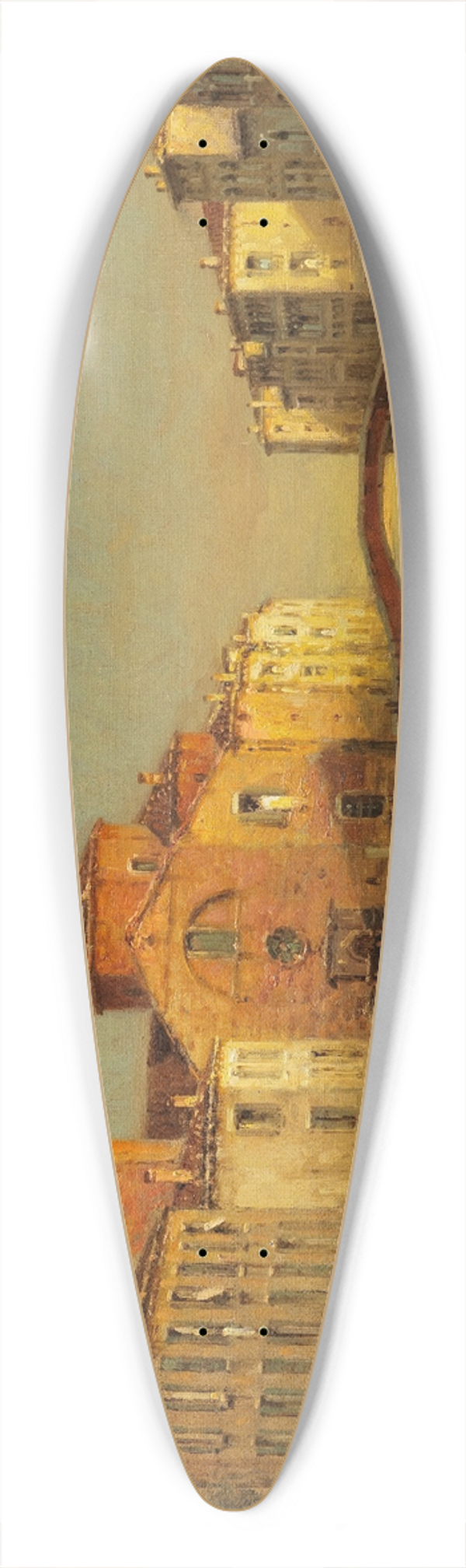 Antoine Bouvard - Venezianischer Kanal 39.3 inch art pintail longboard deck