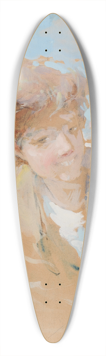 Antoine Calbet - Rieuse 39.3 inch art pintail longboard deck