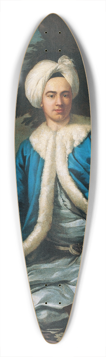 Antoine De Favray - A European in Turkish Costume 39.3 inch art pintail longboard deck